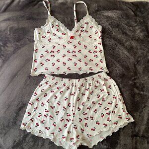Ardene Cherry Tank Top and Shorts PJ set